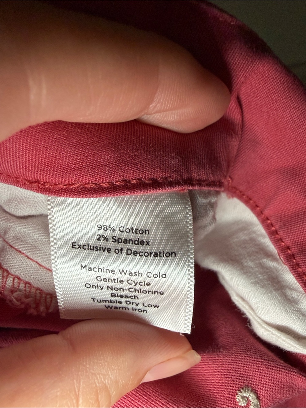Talbots Pink Seahorse Embroidered Flat-Front Shorts - Picture 10 of 10